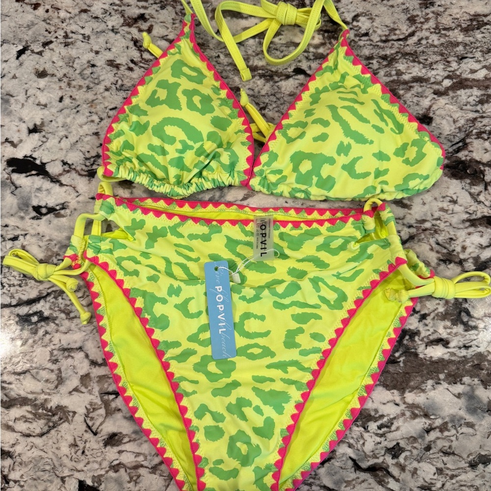 Bikini Neon Green and Pink